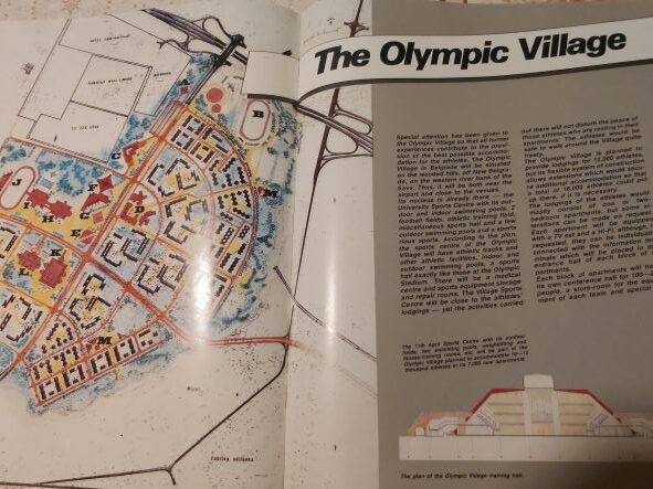 Olimpijsko selo u Beogradu - fotografija iz knjige kandidature Beograda za domaćina Olimpijade 1992